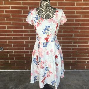 Orsay Cream Floral Tea Dress